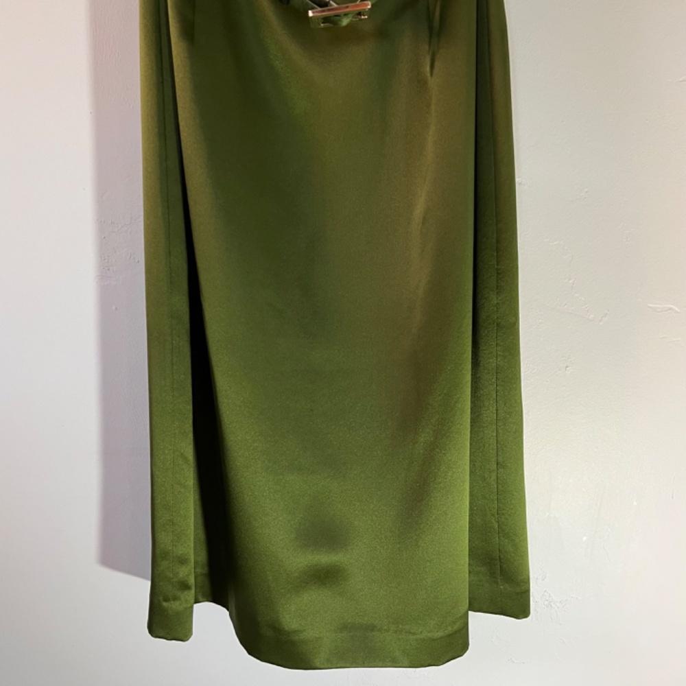 Ann Taylor Green Silk Dress - Picture 4 of 10